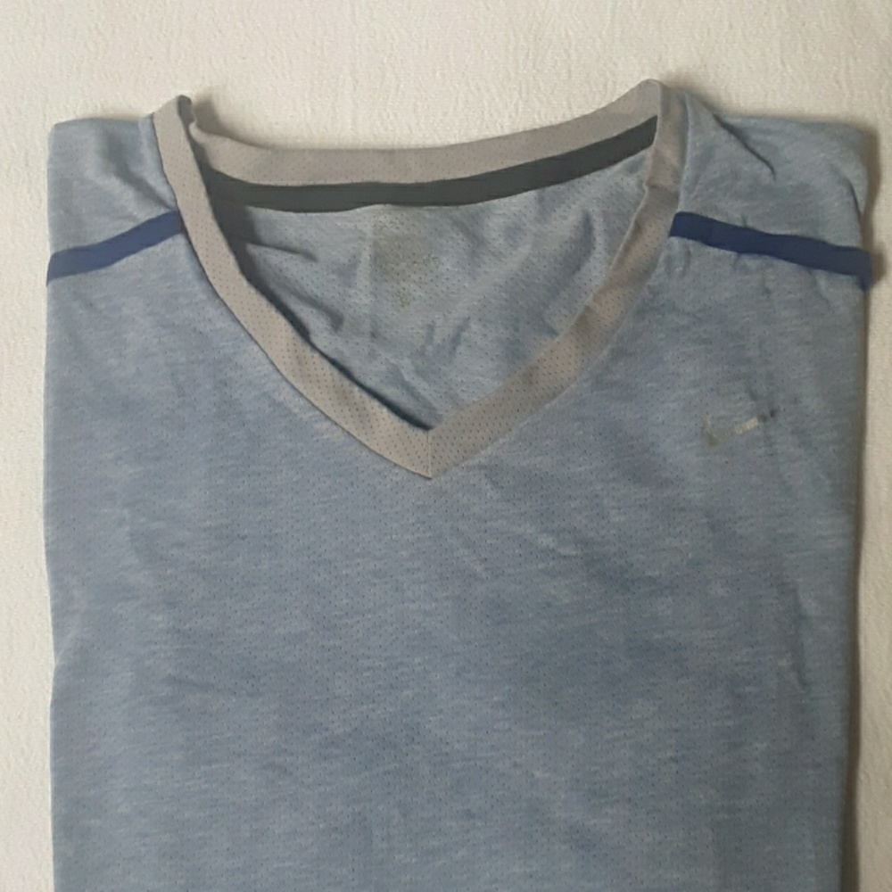 Nike short sleeve v neck poly-cotton shirt